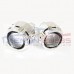 BI-Xenon Projector Lens light HID H1 H7 H4 lense mini 2.5" ball chrome shroud